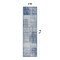 World Rug Gallery Contemporary Distressed Boxes Weather Resistant Indoor/Outdoor Runner Rug 2' x 7' Blue 4032BLUE2X7 - alternate 2